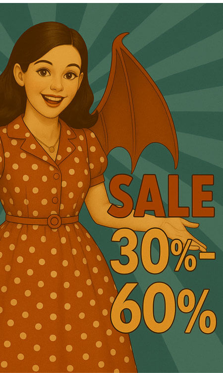THE Sale is Here: up to 60% discount!
